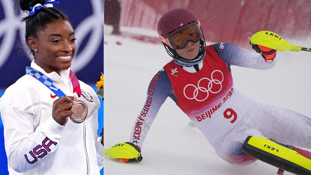 Simone Biles oferece apoio a Mikaela Shiffrin em meio a críticas aos Jogos Olímpicos de Inverno: 'As pessoas não prestam'
