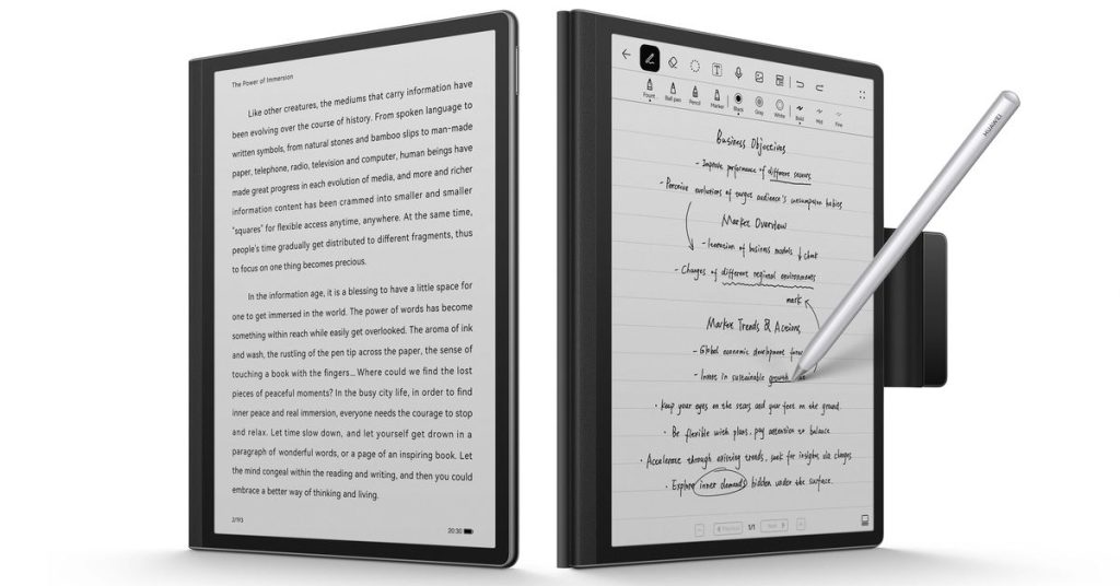 Huawei entra em e-readers com MatePad Paper de 10,3 polegadas
