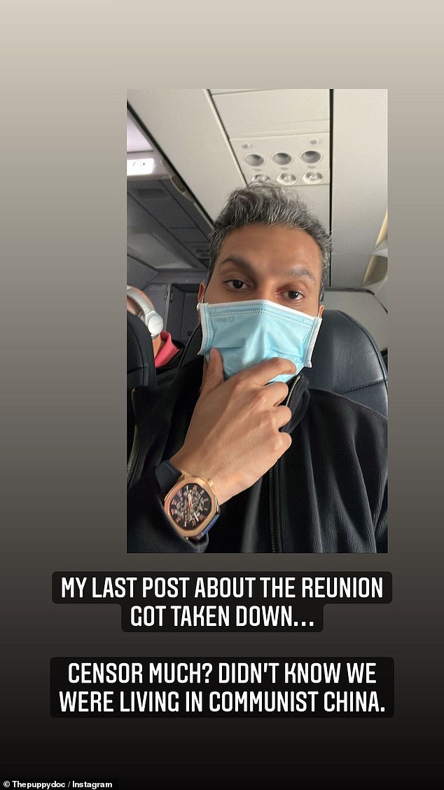 Chatterjee disse em um post do Instagram Stories que o post direcionado a Lachey 