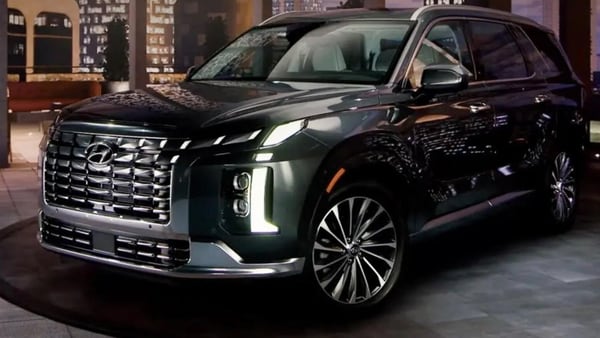 Hyundai Palisade, com nova grade e faróis, vazou antes da estreia