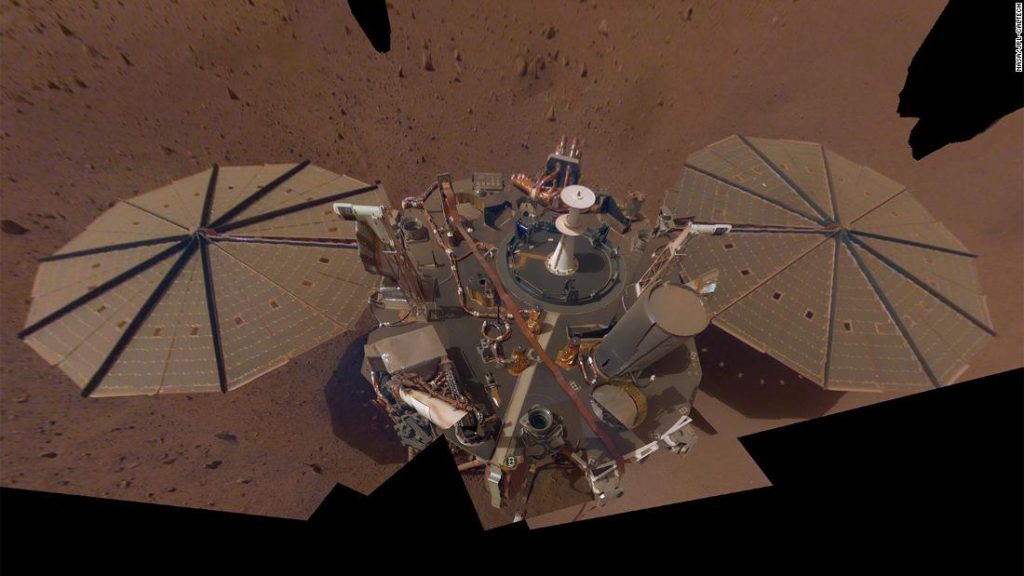 Painéis solares cobertos de poeira significam o fim da missão da sonda a Marte da NASA
