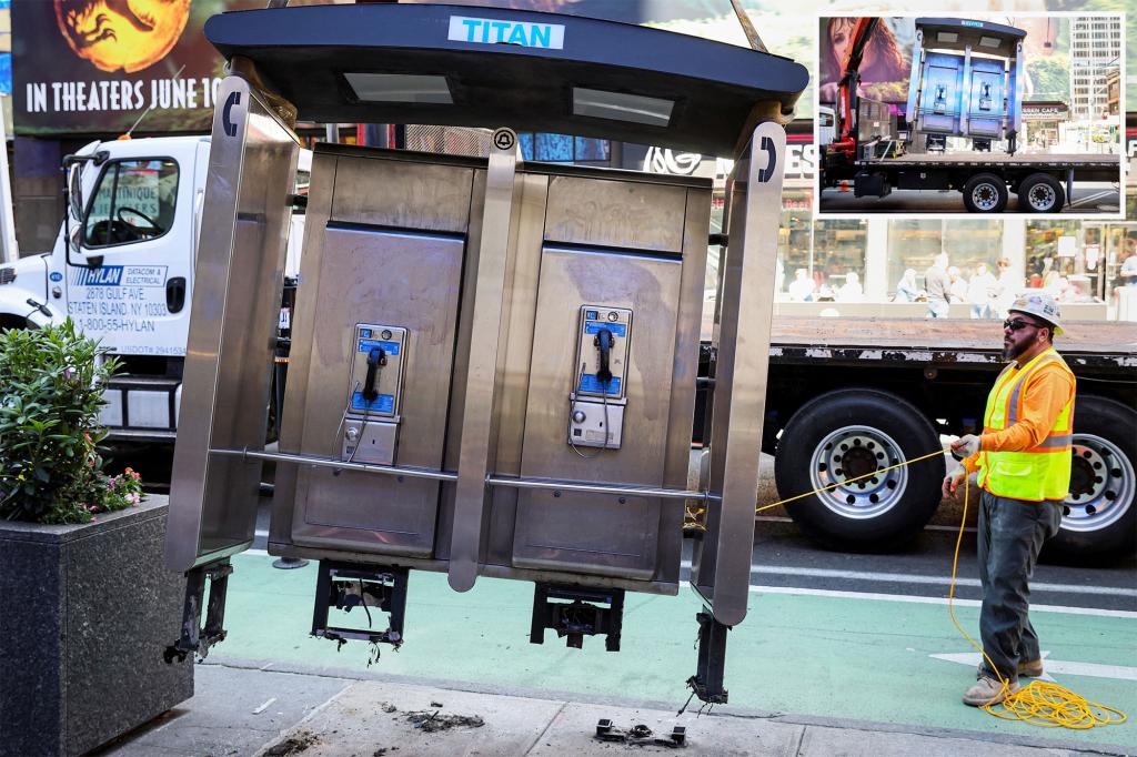 O mais novo telefone público de Nova York da rua