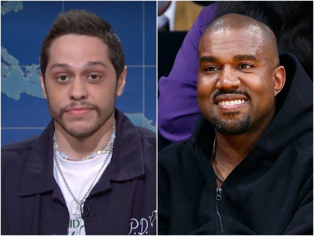 SNL: Pete Davidson brinca sobre o noivado de Kanye West e Ariana Grande em seu último episódio