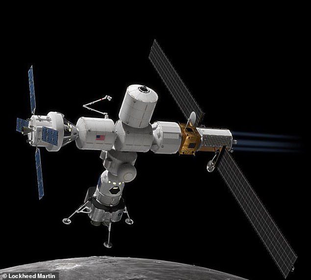 Moon Gate, retratado aqui acima da lua na impressão de um artista, é descrito como um 'componente vital' do programa Artemis da NASA