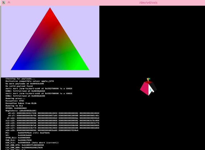 Asahi Linux celebra o primeiro triângulo no Apple M1 com um driver totalmente open source