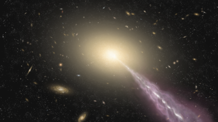 Uma estranha estrutura de rádio foi descoberta em torno da estrela quasar mais brilhante do universo