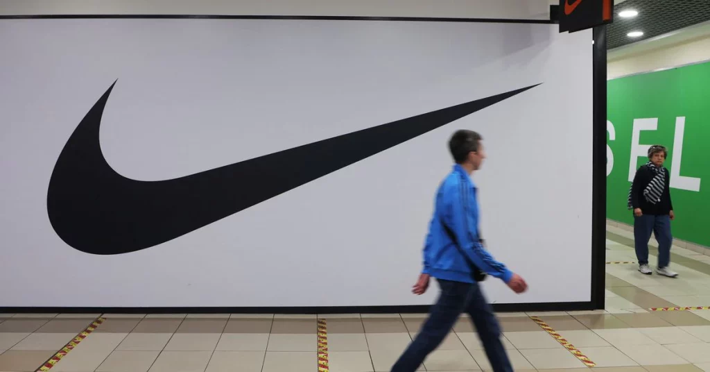 Empresa exclusiva da Nike para completamente fora da Rússia
