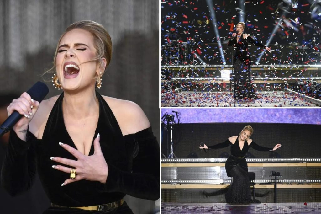 Adele chorou ao se apresentar no BST Hyde Park, em Londres