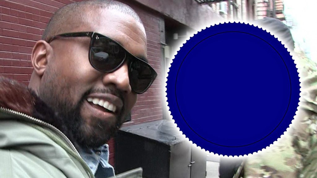 Kanye West solicita uma nova marca de roupas com logotipo azul estranho