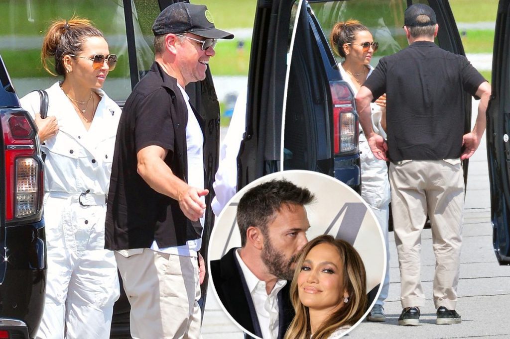 Matt Damon desembarca na Geórgia para o casamento de Ben Affleck e Jennifer Lopez