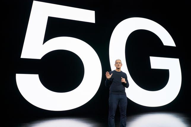 Tim Cook anuncia o primeiro iPhone 5G da Apple