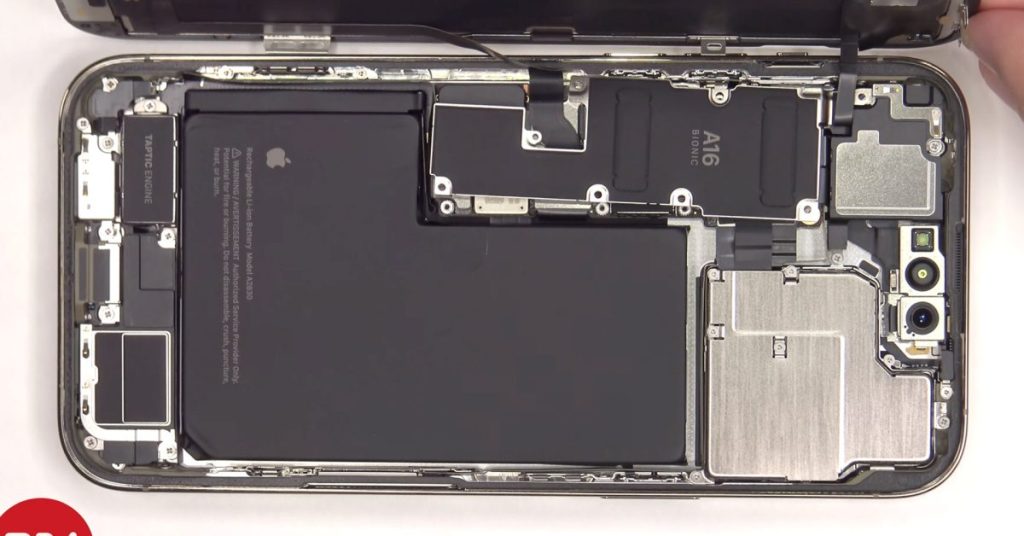 O vídeo mostra a primeira desmontagem do iPhone 14 Pro Max