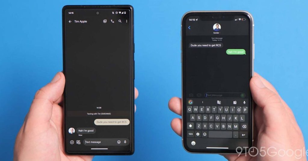 As mensagens do Google recebem feedback por SMS, irritantes como o iMessage