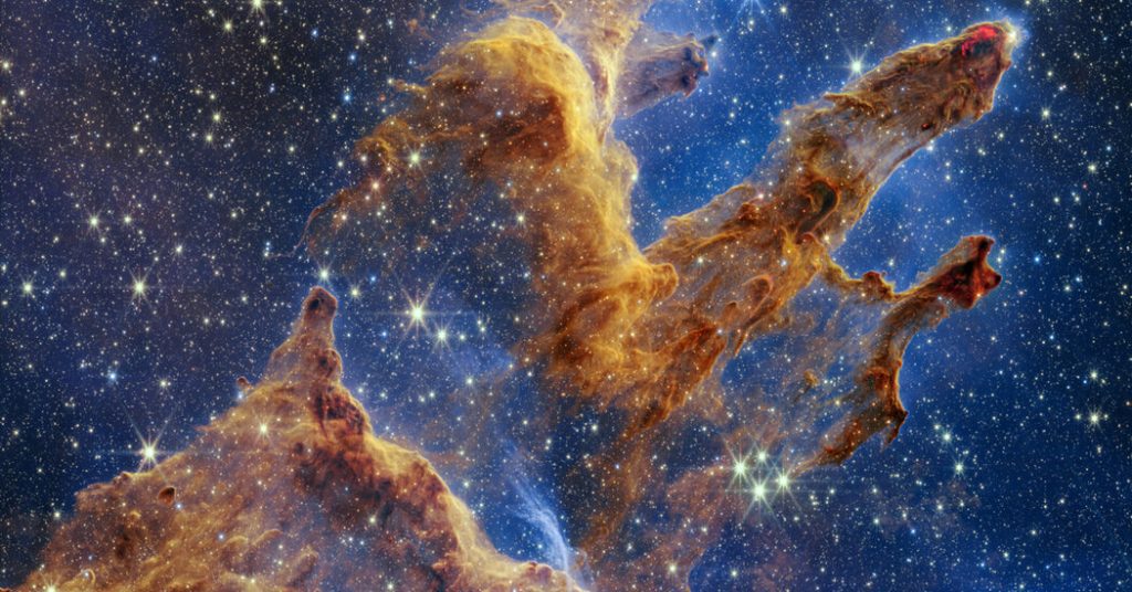Telescópio James Webb captura nova imagem de 'Pilares da Criação'