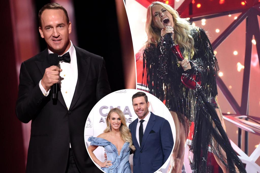 Peyton Manning reacendeu a controvérsia sobre o olho lateral de Carrie Underwood nos CMAs de 2022