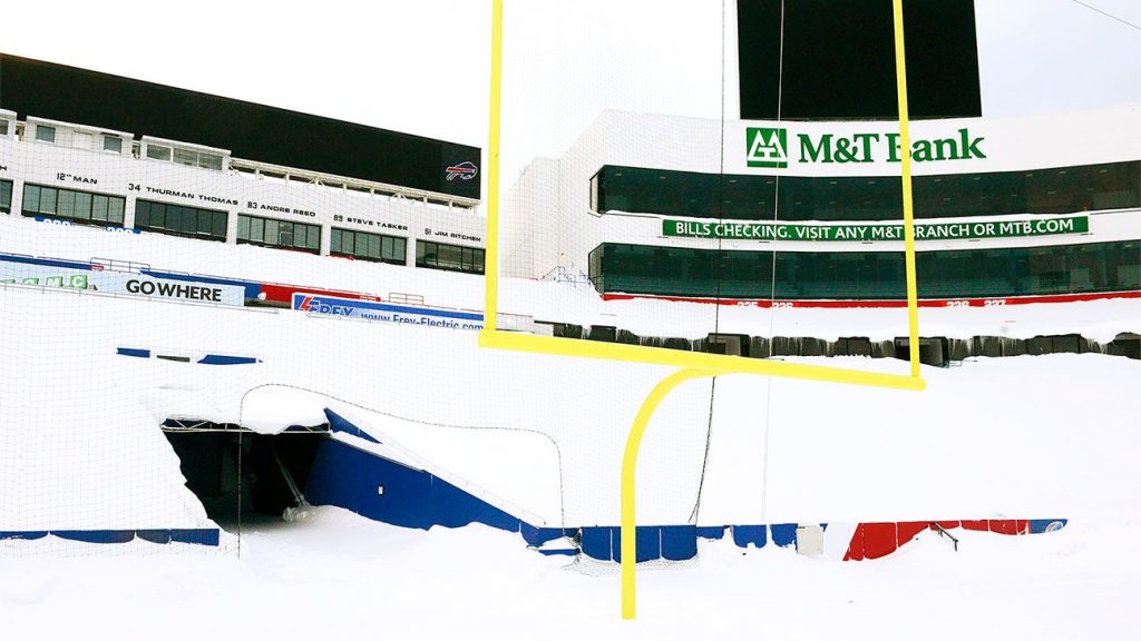 NFL muda jogo Browns-Bills para Detroit devido a tempestade de neve