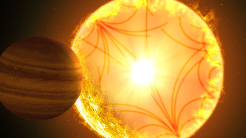 O exoplaneta condenado será eliminado ao se transformar em uma estrela
